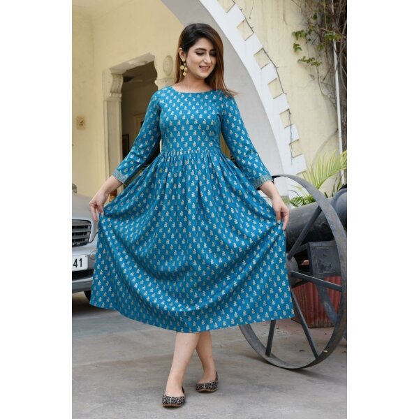 Exclusive Printed Rayon Feeding Kurtis